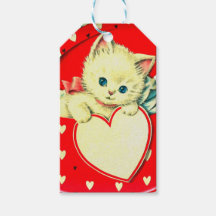 Gato retro Kitty Corazón de Corazón