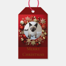 Etiquetas Para Regalos gato siamés navidad