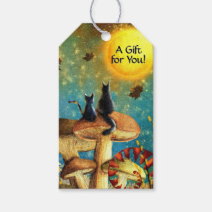 Etiquetas Para Regalos Gatos de champiñón Un regalo para ti