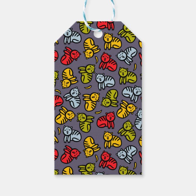 Etiquetas Para Regalos Gatos más bananas (Anverso)