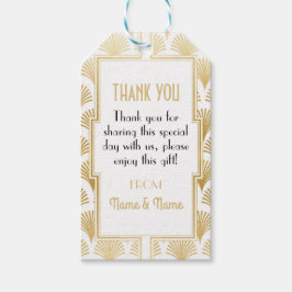 Etiquetas Para Regalos Gatsby Gracias Tags 1920's Tags Art Deco Boda