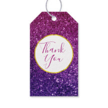 Gemas de chispas rosadas y púrpura gracias