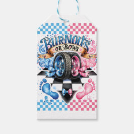 Etiquetas Para Regalos Gender Reveal Baby Shower Burnouts Bows Gift Bag