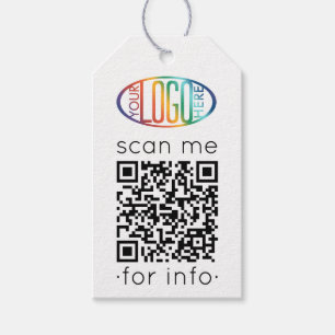 Etiquetas Para Regalos Generador de Código QR y Logotipo Empresarial Mini