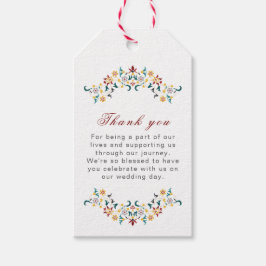 Etiquetas Para Regalos Geometría Vintage Motivo Clásico Intrincado Boda