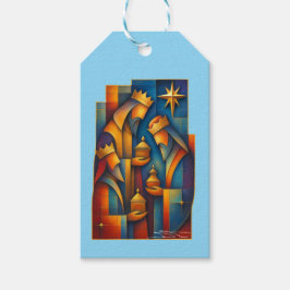 Etiquetas Para Regalos Geometric Magi - Three Wise Men Christmas Star Art