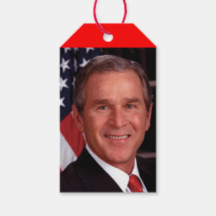 Etiquetas Para Regalos George Bush 43.ª foto del presidente estadounidens