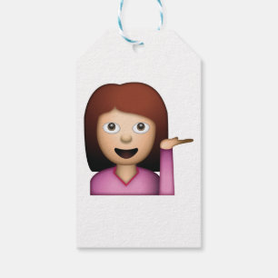 Etiquetas Para Regalos Gesto de mano de mujer - Emoji