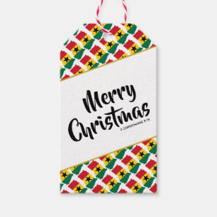 Etiquetas Para Regalos GHANA Personalizado Feliz Navidad Biblia Scripting