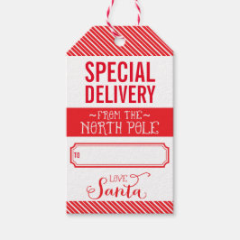 Etiquetas Para Regalos GIFT TAG especial entrega de santa red