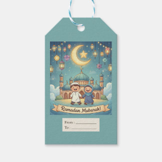 Etiquetas Para Regalos Gift Tag Ramadhan Blue Cute