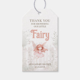 Etiquetas Para Regalos Ginger Fairy Baby Shower Gracias