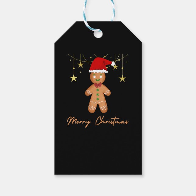 Etiquetas Para Regalos Gingerbread Greetings Navidades (Anverso)