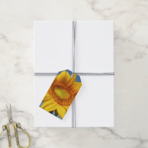 Etiquetas Para Regalos Girasol Amarillo