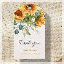 Girasol | Baby Shower Gracias Por Favor