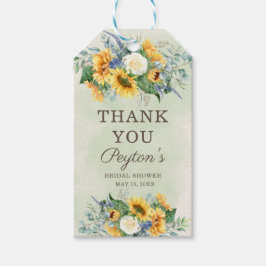 Etiquetas Para Regalos Girasoles Eucalipto Despedida de Soltera Agradecim