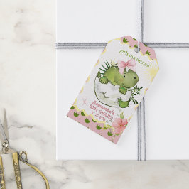 Etiquetas Para Regalos Girls Can Roar Too Personalized  Baby Shower Favor