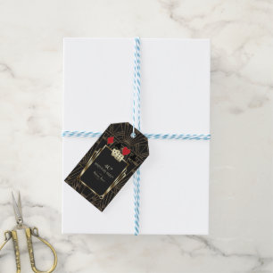 Etiquetas Para Regalos Glam Casino Great Gatsby 40th Poker Birthday