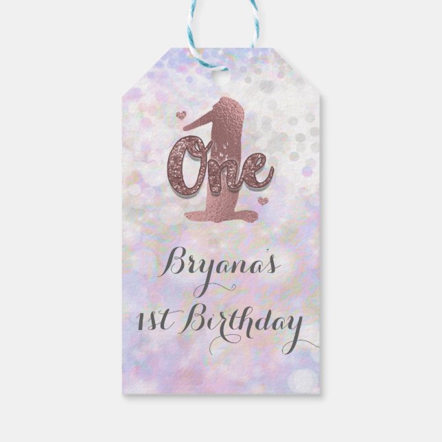 Etiquetas Para Regalos Glam de espuma blanca irlandesa a favor del primer (Reverso)