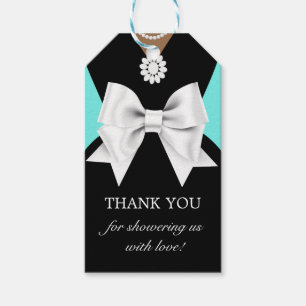 Etiquetas Para Regalos Glam Verde azulada elegancia de la etnia Tiffany B