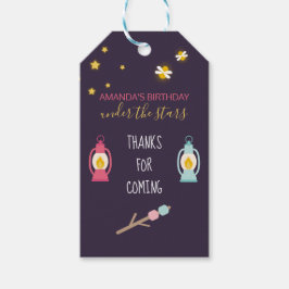 Etiquetas Para Regalos Glamping Fiesta personalizado Favor invitado