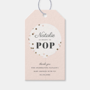 Etiquetas Para Regalos Globo de confeti listo para estallar shower de beb