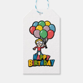 Etiquetas Para Regalos Globos de cumpleaños