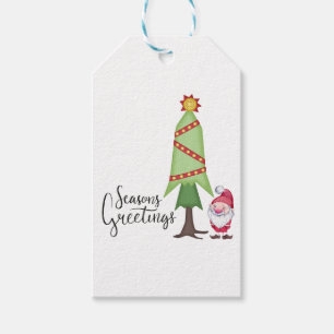 Etiquetas Para Regalos Gnome Seasons Greetings