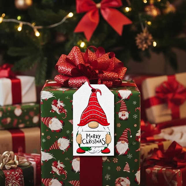 Etiquetas Para Regalos Gnomo de Navidad (Subido por el creador)