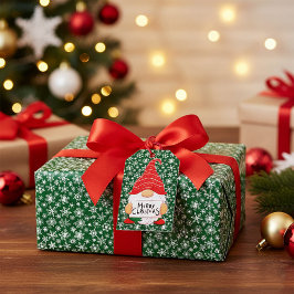 Etiquetas Para Regalos Gnomo de Navidad  