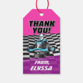 Etiquetas Para Regalos Go Kart Carreras Car Girls Birday Party
