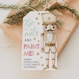 Etiquetas Para Regalos Go Nuts And Paint Me Christmas Kids Nutcracker Tag