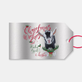 Etiquetas Para Regalos GOAT | Navidades Desean Bebés De Cabra Bebé Nigeri