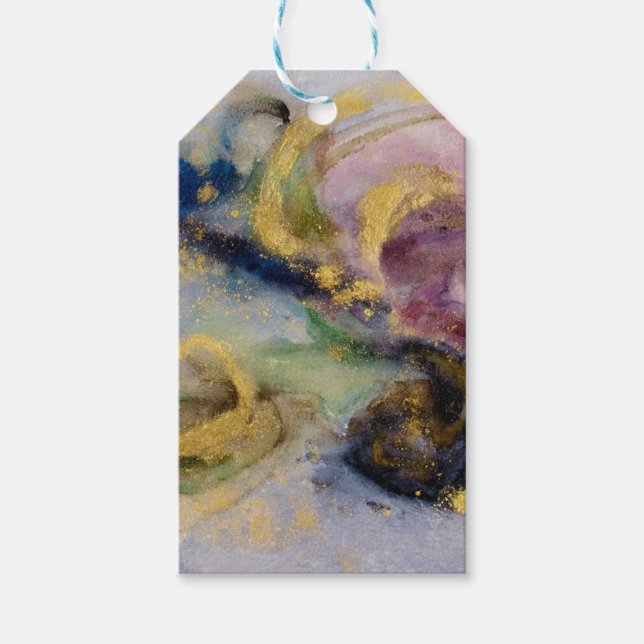 Etiquetas Para Regalos Golden blush dream (Anverso)