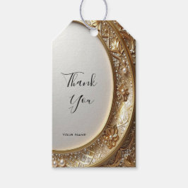 Etiquetas Para Regalos Golden Ornate Frame Gift Tag