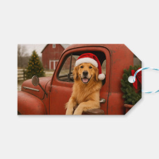 Etiquetas Para Regalos Golden Retriever Christmas Gift Bag