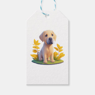 Etiquetas Para Regalos Golden Retriever Doggo Cute Chibi Digital