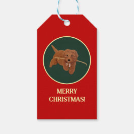 Etiquetas Para Regalos Goldie Doodle Red