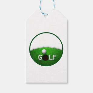 Etiquetas Para Regalos Golf Poniendo Green Golf Ball Popular Tipografía