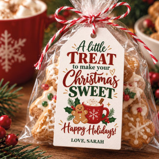 Etiquetas Para Regalos Golosinas de Navidad para Vecinos Nombre Personali
