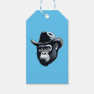 Etiquetas Para Regalos Gorilla Cowboy