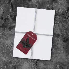 Etiquetas Para Regalos Gothic Black Raven Wine Darkly Ever After Wedding