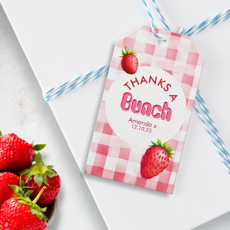Etiquetas Para Regalos Gracias A Bunch Fresa Picnic Bachelorette Pink