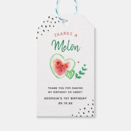 Etiquetas Para Regalos Gracias A Melón | Cumpleaños de Sandía Agradecimie