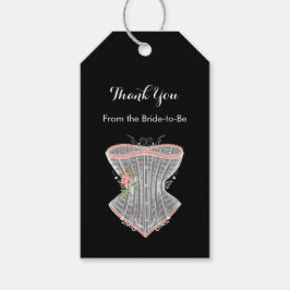 Etiquetas Para Regalos Gracias a Vintage Corset Personal Bridal Shower