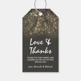 Etiquetas Para Regalos Gracias Boda Rústico De Rama De Árbol