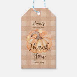 Etiquetas Para Regalos Gracias Boho Little Pumpkin Baby Shower