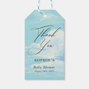 Etiquetas Para Regalos Gracias de Baby Shower de Sky Blue Cloud