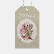 Gracias elegante efecto de textura Floral kraft