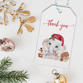 Etiquetas Para Regalos Gracias Elephant Santa Navidades Baby Shower